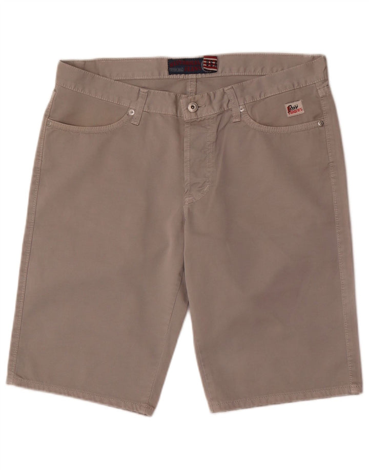 Roy Rogers Herre Casual Shorts W32 Medium Grey Bomuld