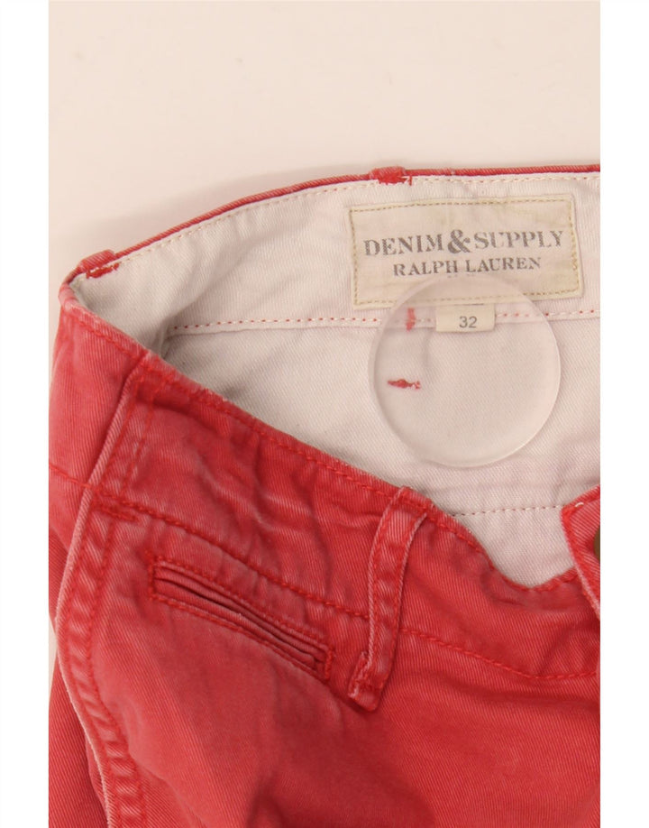 Ralph Lauren Herre Denizen Chino Shorts W32 Medium Rød Bomuld