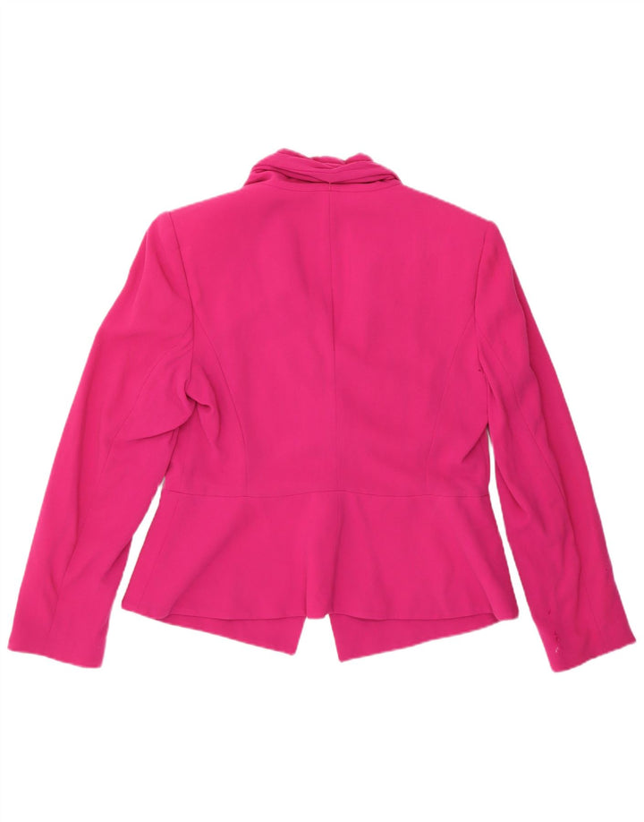 Elegance Dame Blazer Jacket UK 14 Medium Pink Uld