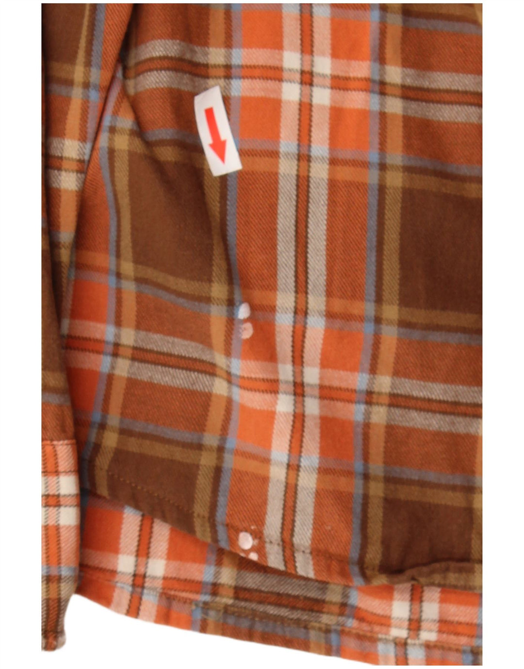 Timberland Herre flannelskjorte Medium brun ternet bomuld