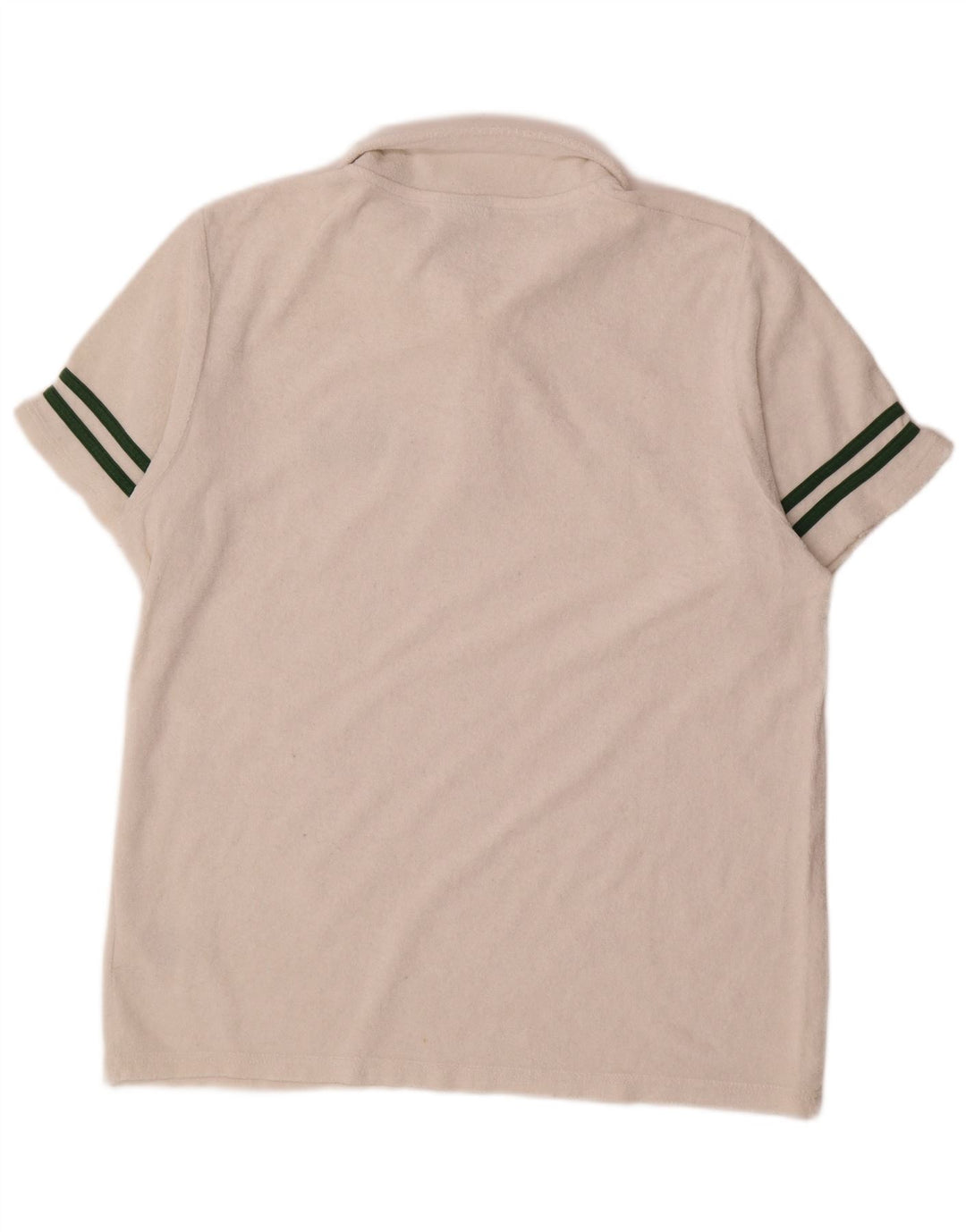 Ellesse Herre Velvet Polo Shirt Stor Hvid Bomuld