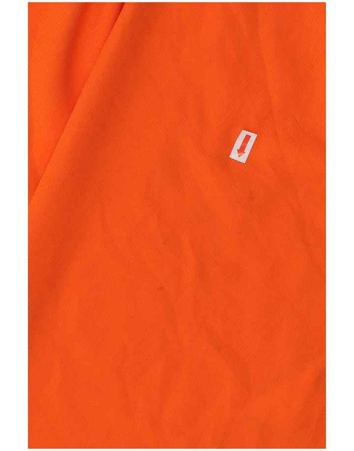 PUMA Herre T-shirt Top Medium Orange Colourblock Polyester