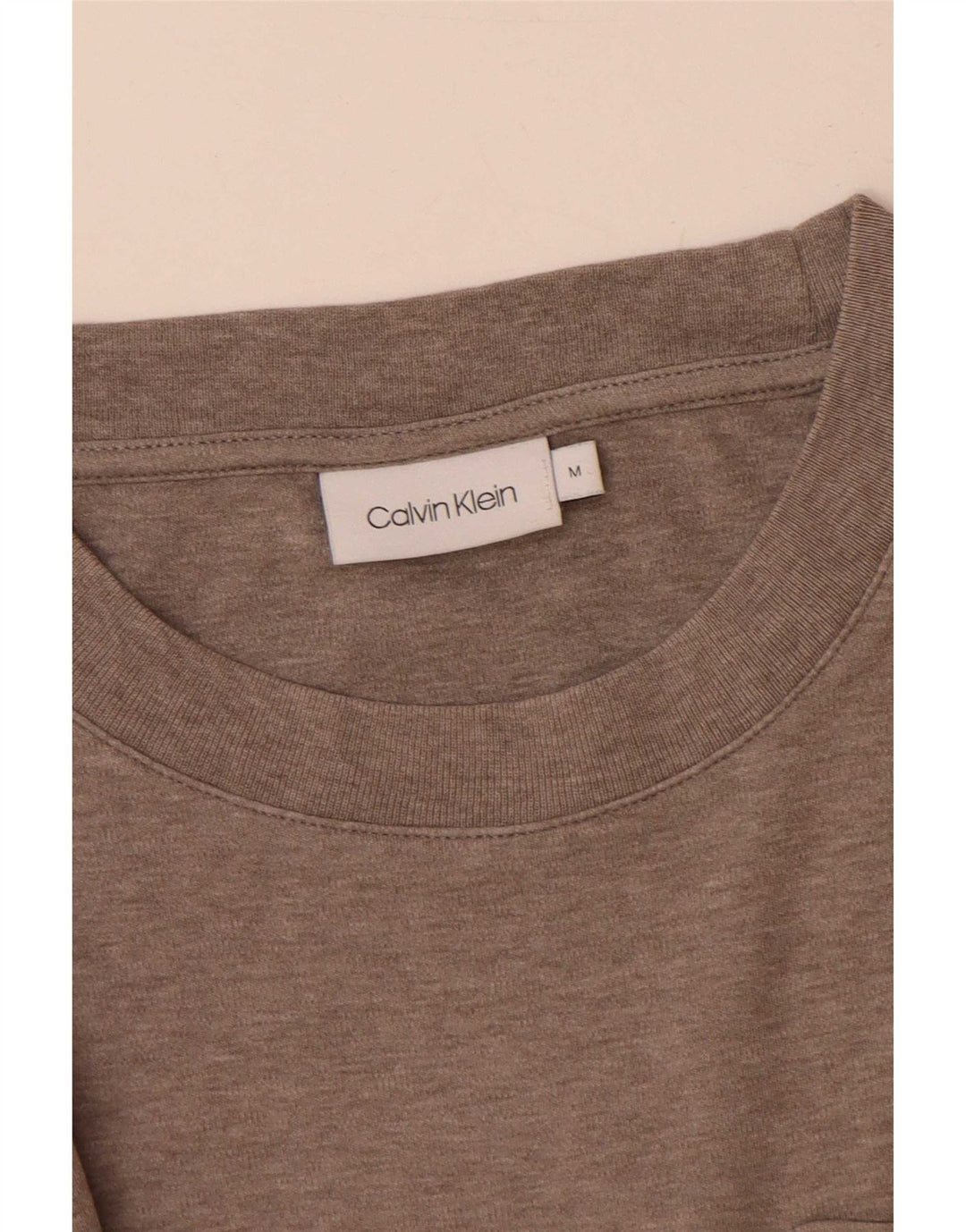 Calvin Klein Herre T-Shirt Top Medium Brun