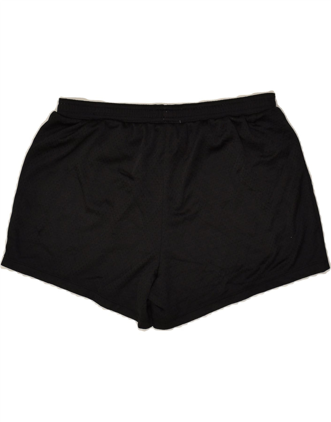 CHAMPION Womens Sport Shorts UK 16 Large Black Polyester | Vintage Champion | Thrift | Second-Hand Champion | Used Clothing | Messina Hembry 