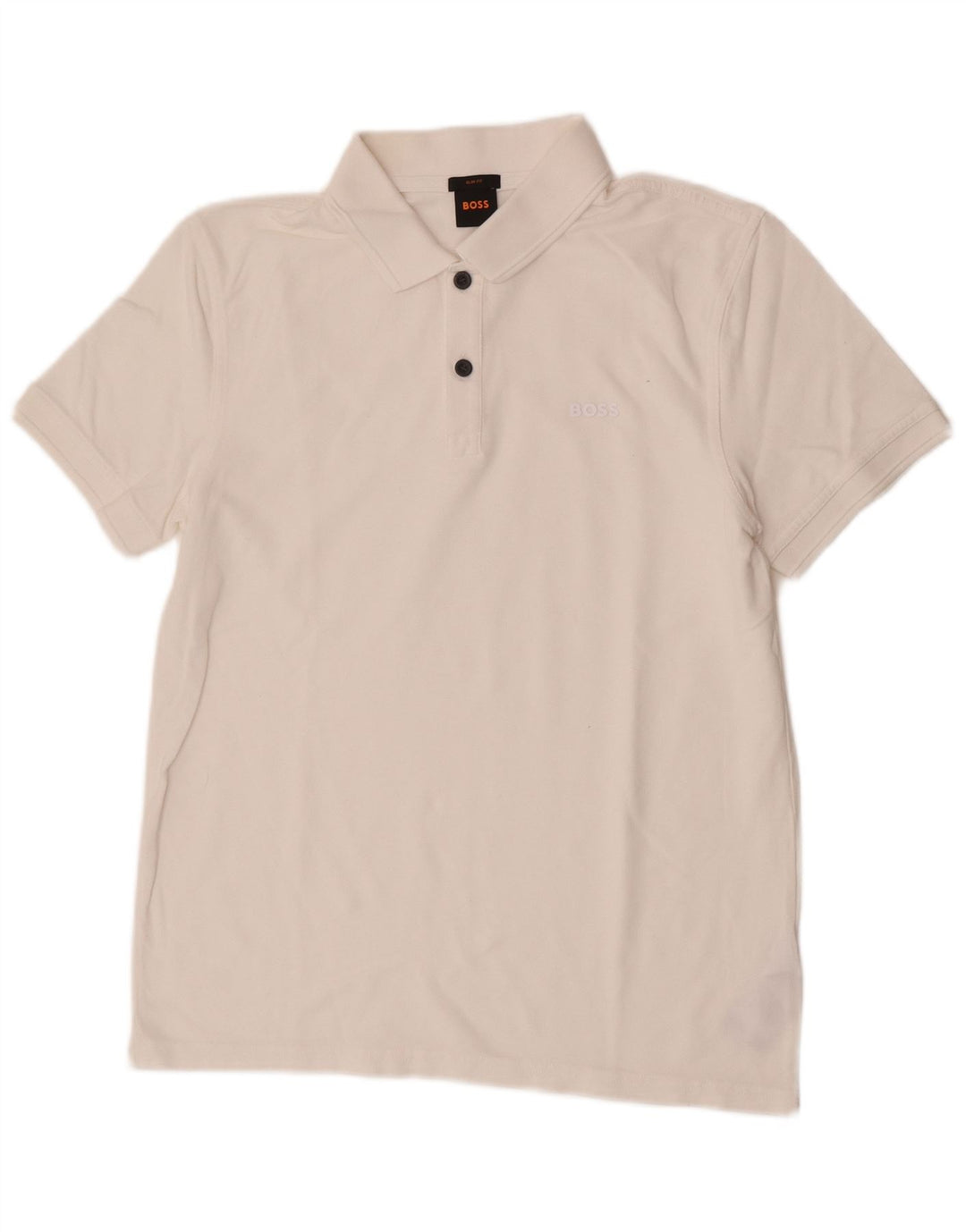 Hugo Boss Herre Slim Fit Polo Shirt Medium White Bomuld