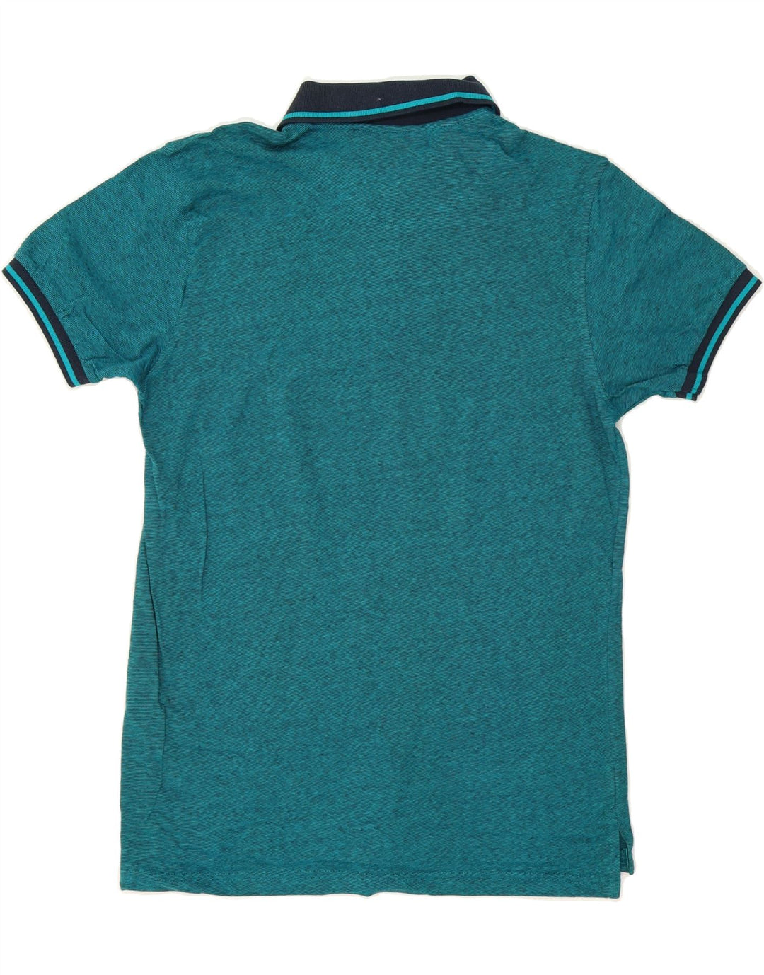 PIERRE CARDIN Mens Regular Fit Polo Shirt Medium Blue Pinstripe Cotton Vintage Pierre Cardin and Second-Hand Pierre Cardin from Messina Hembry 