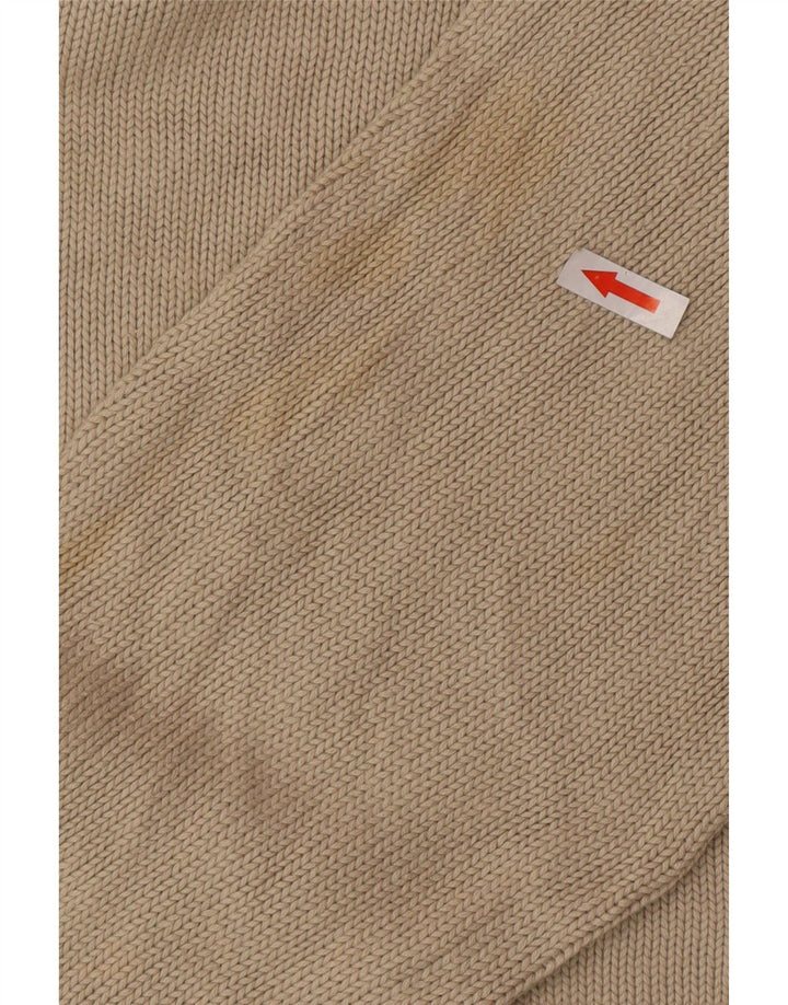 Zara Herre V-hals sweater XL Beige Bomuld