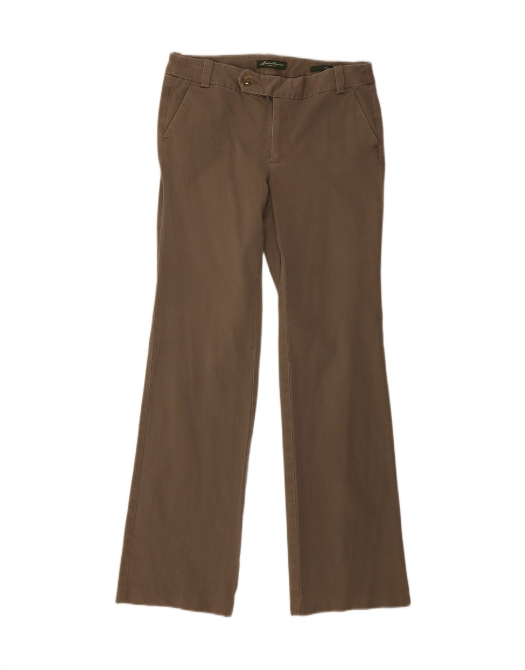EDDIE BAUER Womens Straight Casual Trousers US 8 Medium W32 L33 Brown Vintage Eddie Bauer and Second-Hand Eddie Bauer from Messina Hembry 