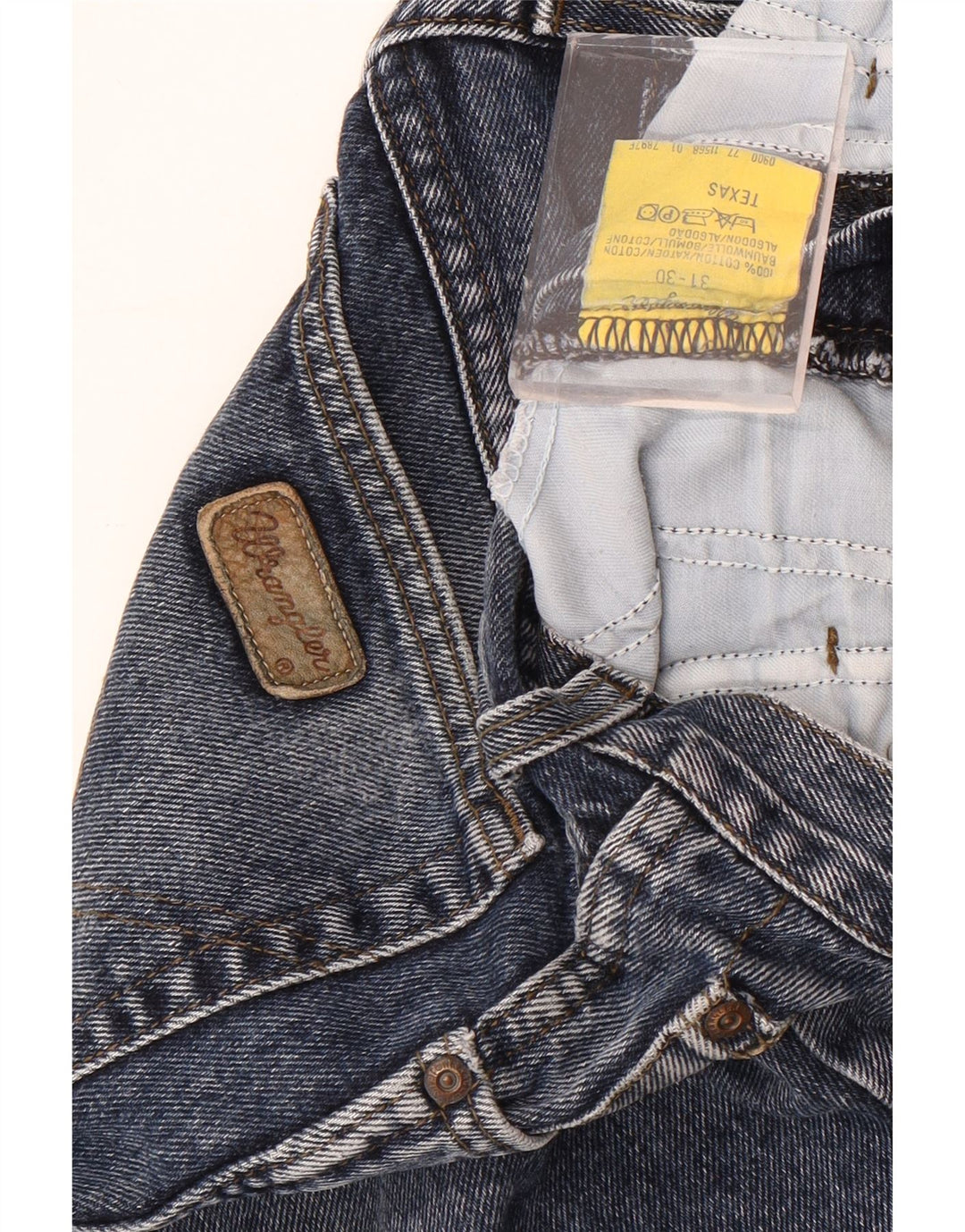 Wrangler Herre Texas Straight Jeans W31 L30 Blå Bomuld