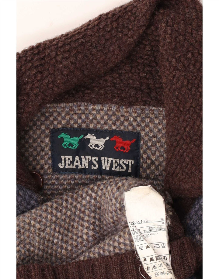 Jean's West Herre Military Military Jacket UK 38 Medium Multicolored Check