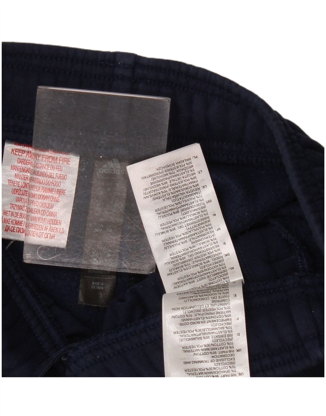 ADIDAS Træningsdragt til drenge Bukser Joggers 11-12 år Marineblå bomuld