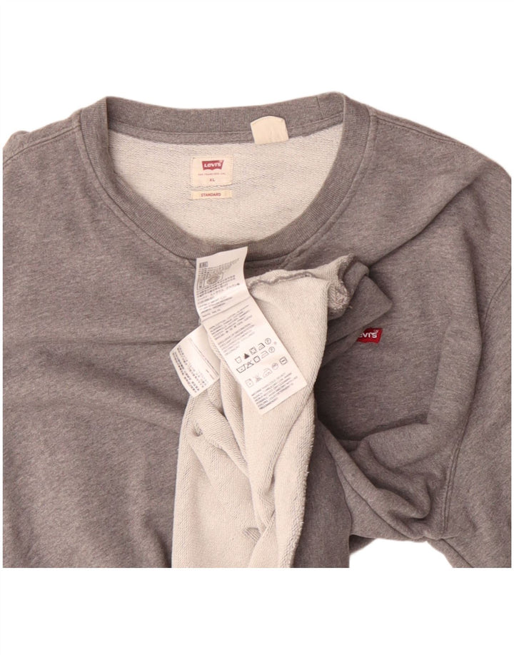 Levi's Herre Standard Sweatshirt Jumper XL Grå Bomuld Klassisk