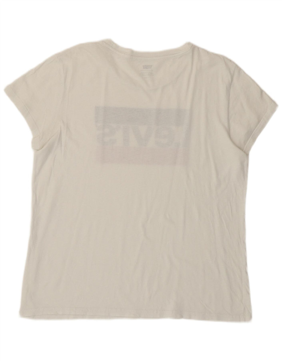 LEVI'S Grafisk T-Shirt Top til kvinder DK 16 Stor Hvid