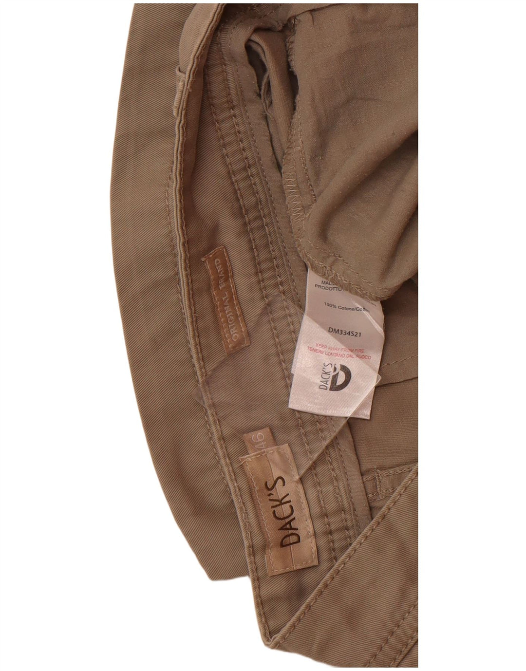 DACK'S Mens Regular Fit Chino Shorts IT 46 Small W32  Grey Cotton