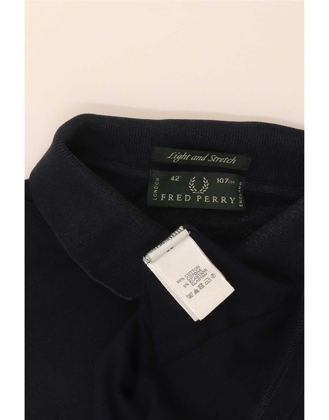 Fred Perry Herre poloskjorte str. 42 Medium Navyblå bomuld