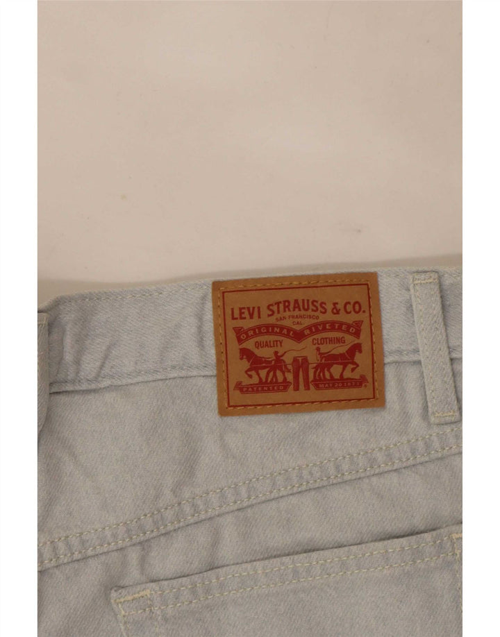 Levi's Dame Mom Højtaljede denimshorts W29 Mellemblå Bomuld