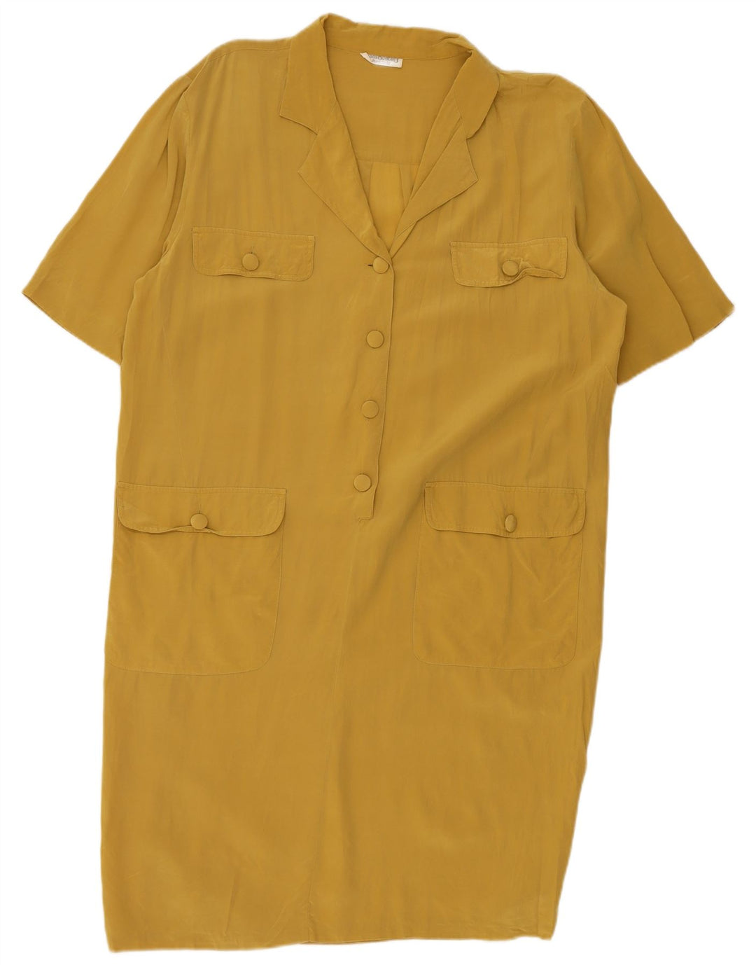 Diana Bentalls dameskiftkjole IT 50 XL gul silke