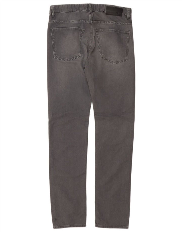 Hugo Boss Herre Slim Jeans W30 L32 Grå Bomuld