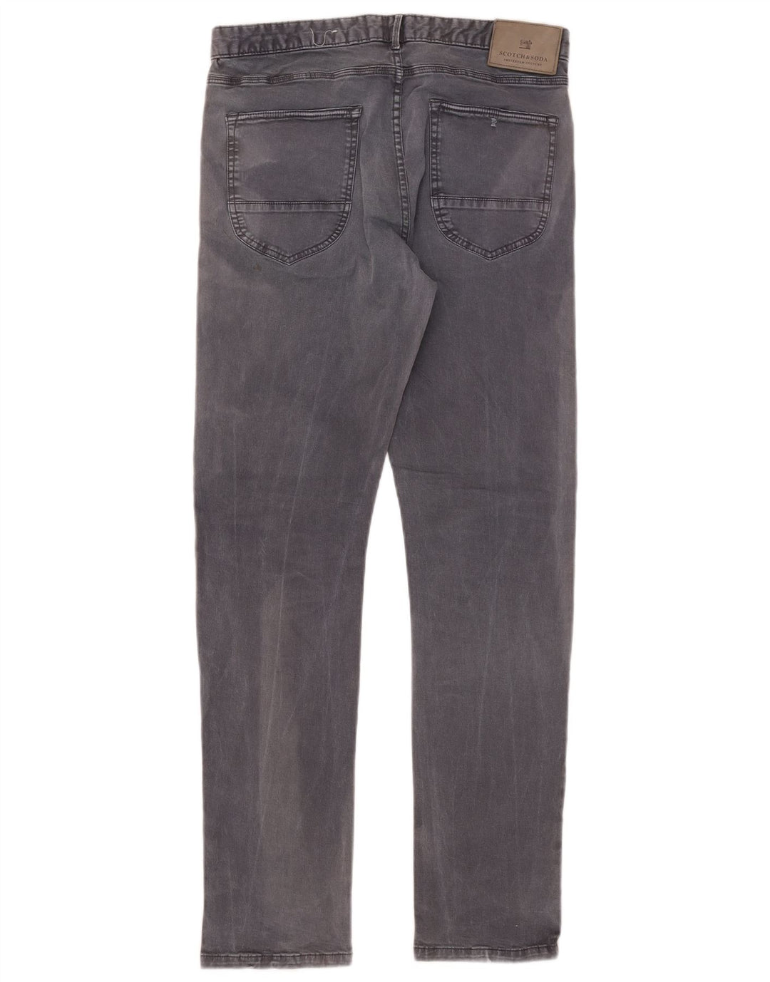 Scotch & Soda Slim Jeans til mænd W32 L32 Grå bomuld