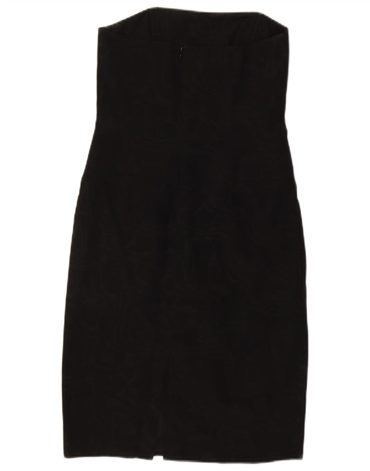 Intrend Dame Stropløs Kjole UK 8 Small Black Acetate