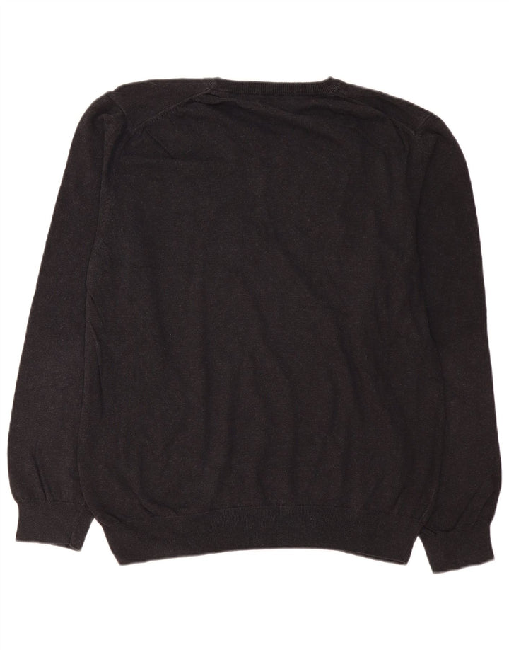GANT Dame V-hals sweater XL Grå Bomuld
