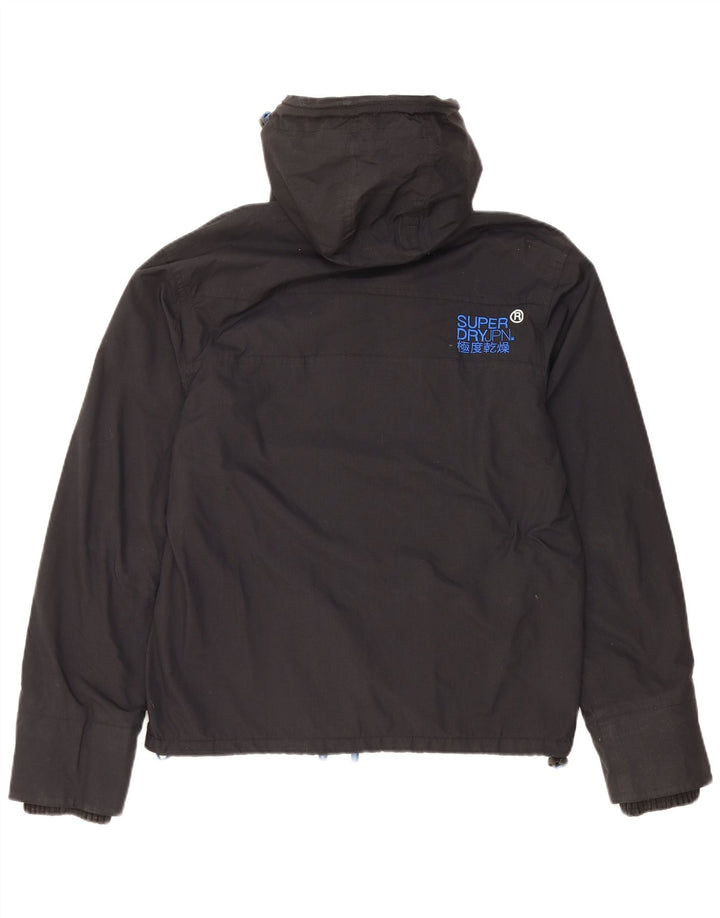 SUPERDRY Windcheater hættejakke til mænd UK 38 Medium Sort