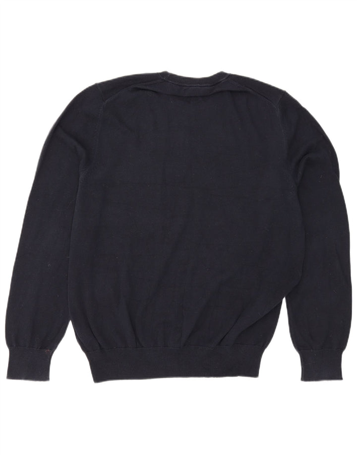 Marks & Spencer Herre sweater med rund hals, stor marineblå bomuld