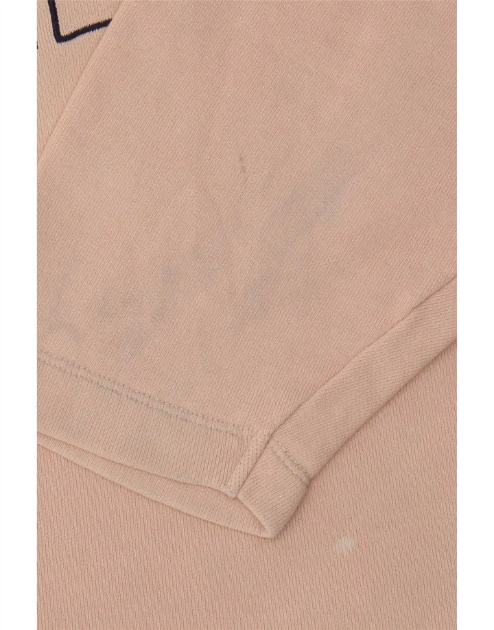 Benetton Womens Grafisk Oversized Sweatshirt Jumper UK 14 Medium Pink