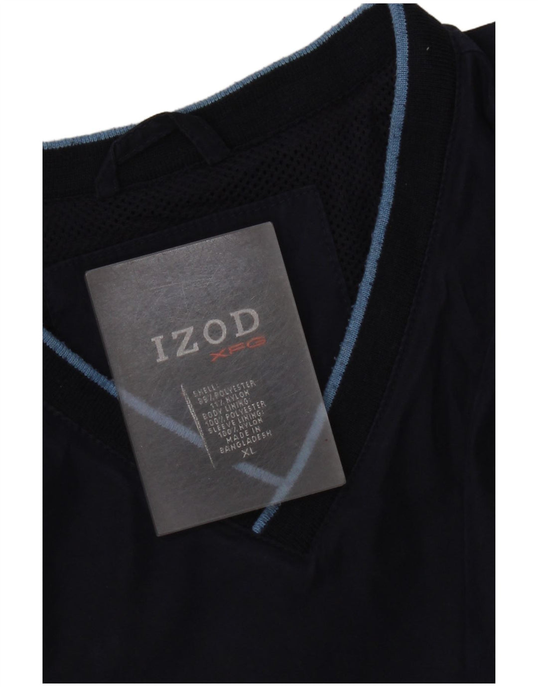 Izod Herre Pullover Træningsdragt Top XL Navy Blue Polyester