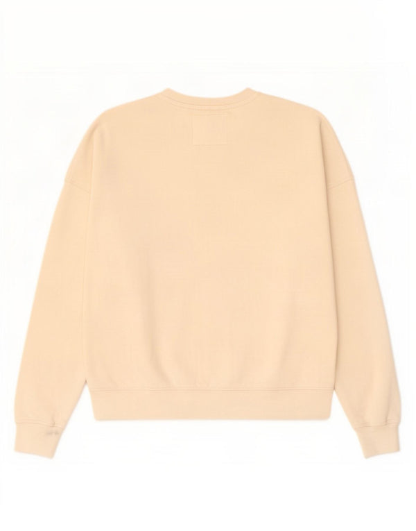 Superdry Womens Grafisk Oversized Sweatshirt Jumper UK 8 Small Off White