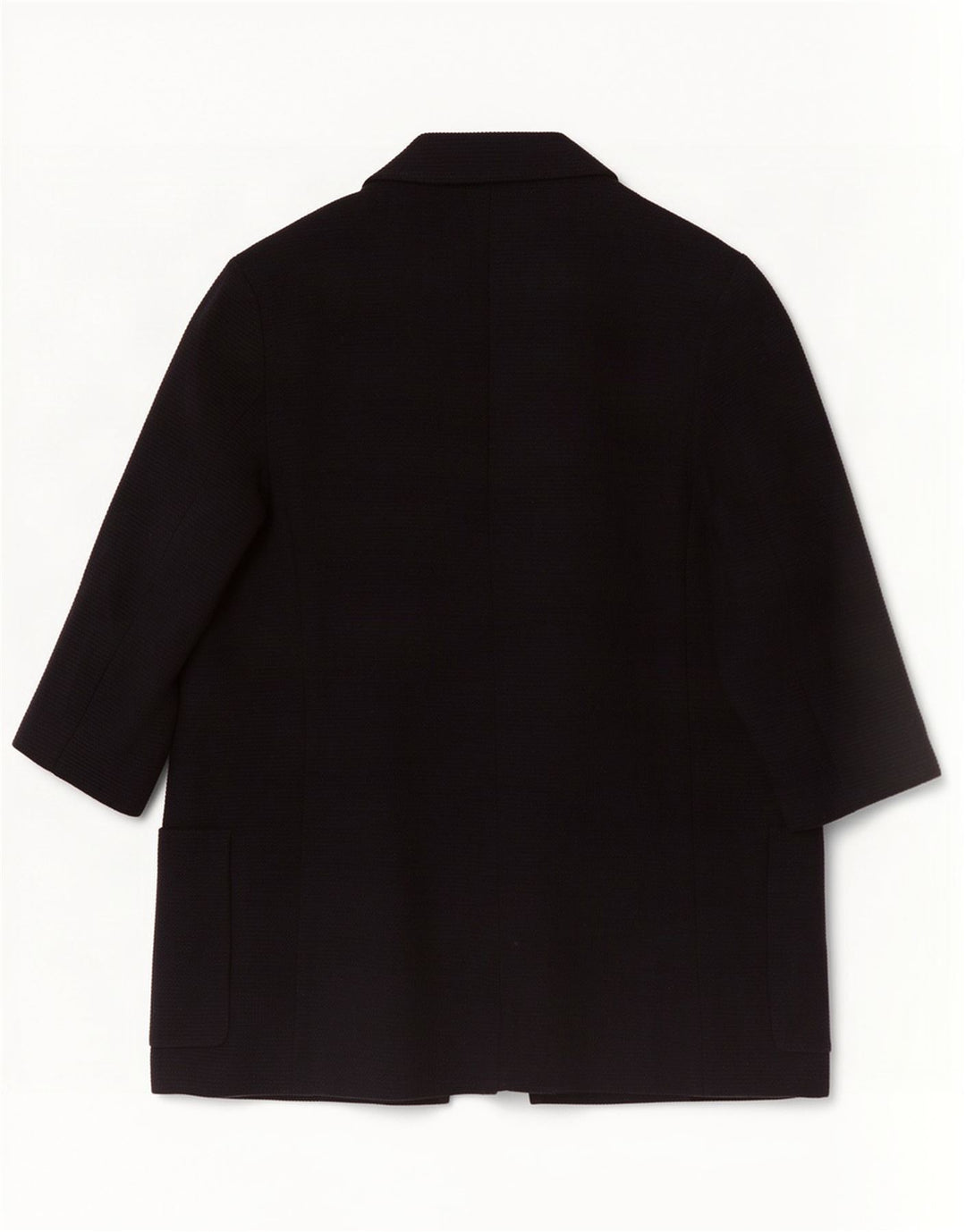 Zara Dame Oversized 3/4 ærmet åben blazerjakke UK 10 Small Navy Blue