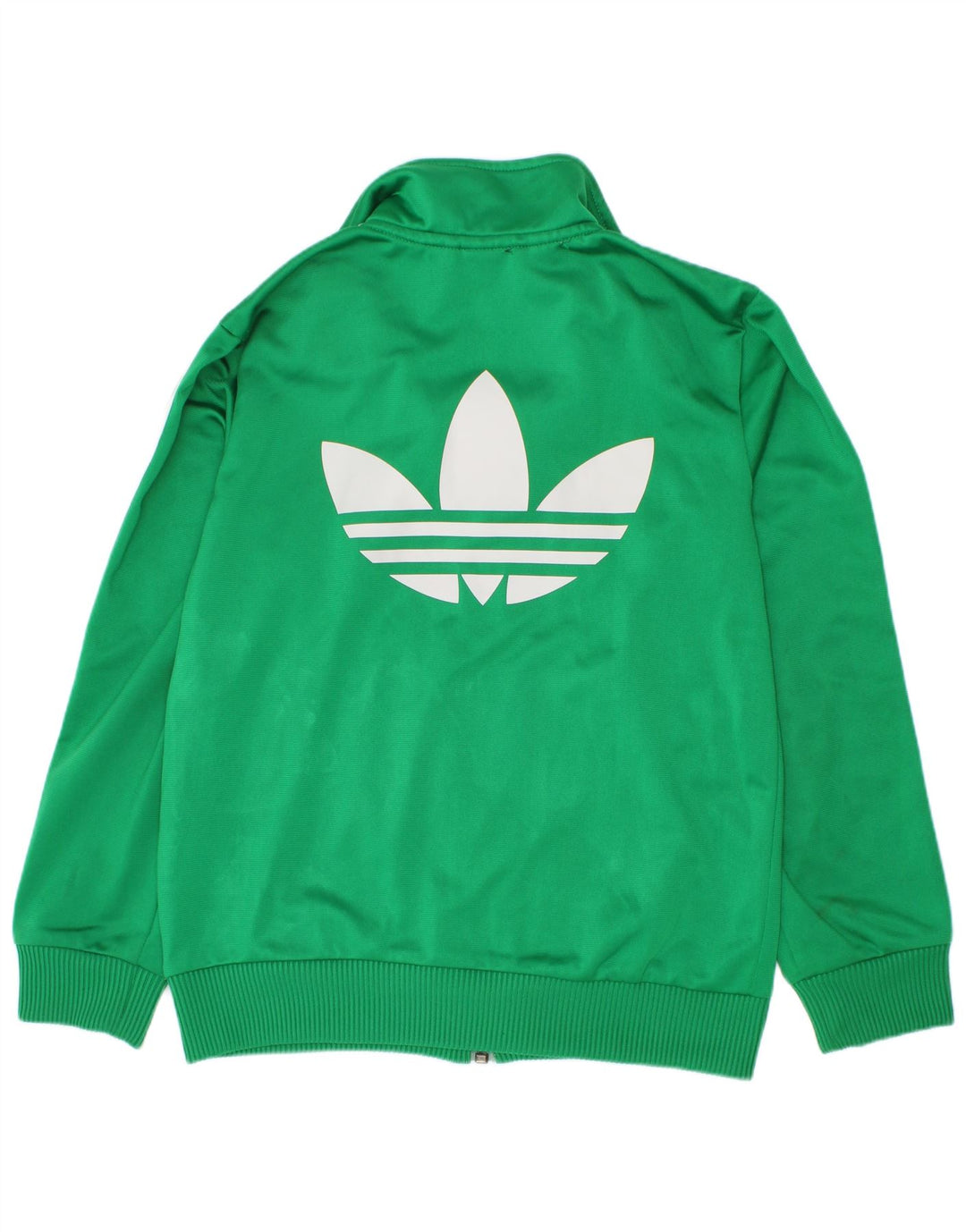 Adidas drenge grafisk træningsdragt topjakke 7-8 år grøn polyester