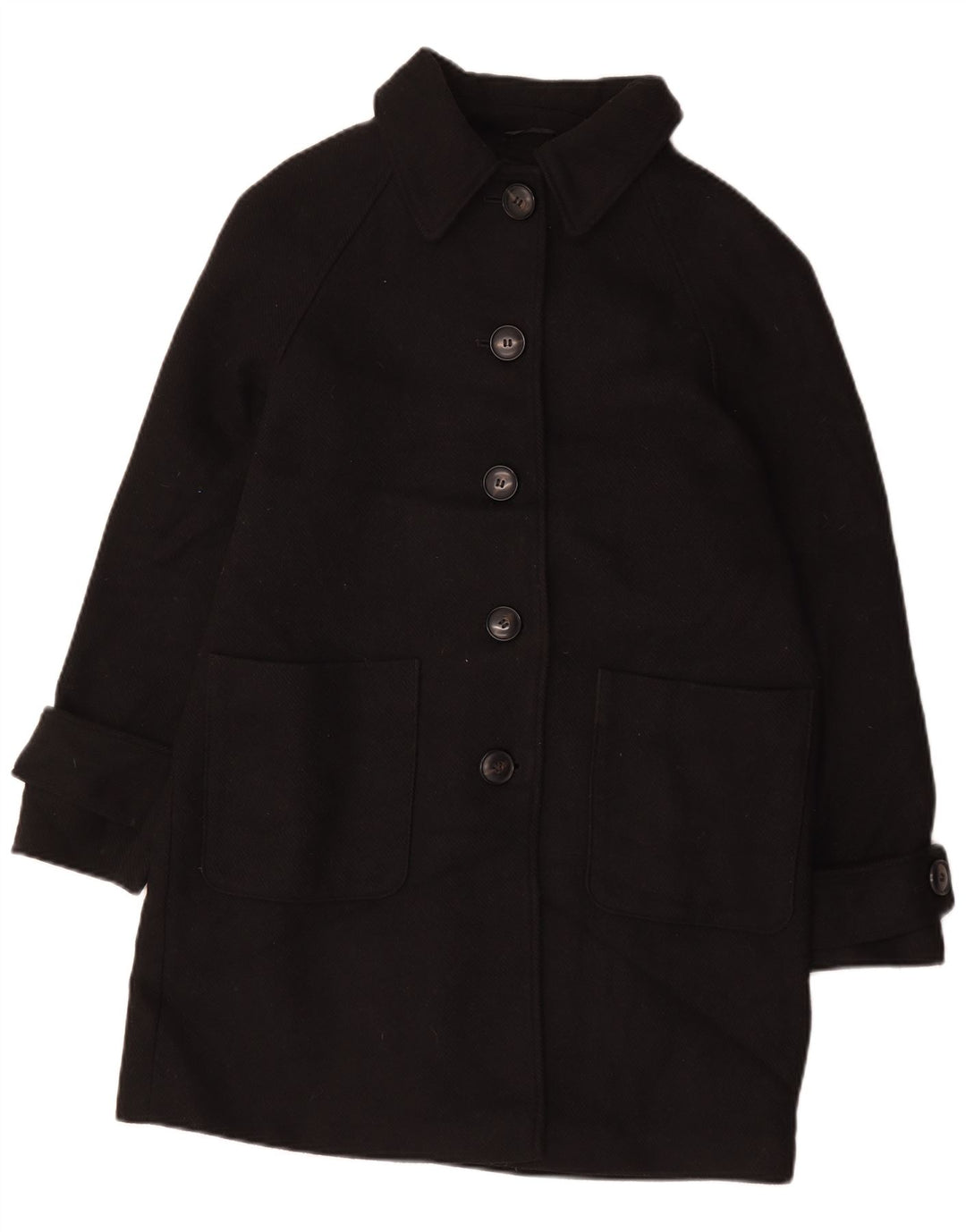 Marks & Spencer Dameoverfrakke UK 14 Stor sort polyester