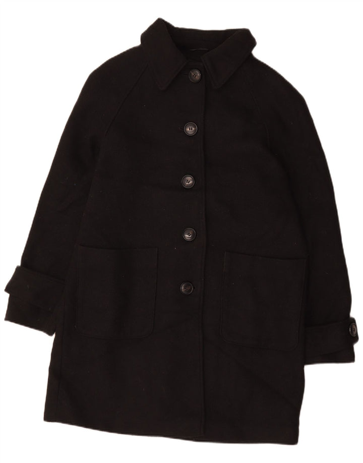 Marks & Spencer Dameoverfrakke UK 14 Stor sort polyester