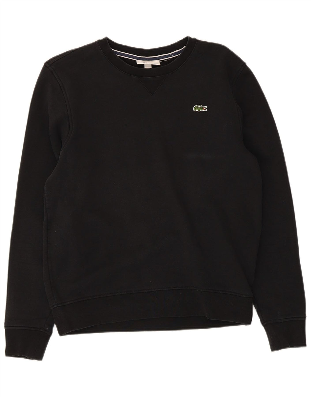 Lacoste Womens Regular Fit Sweatshirt Jumper Størrelse 3 Lille sort bomuld