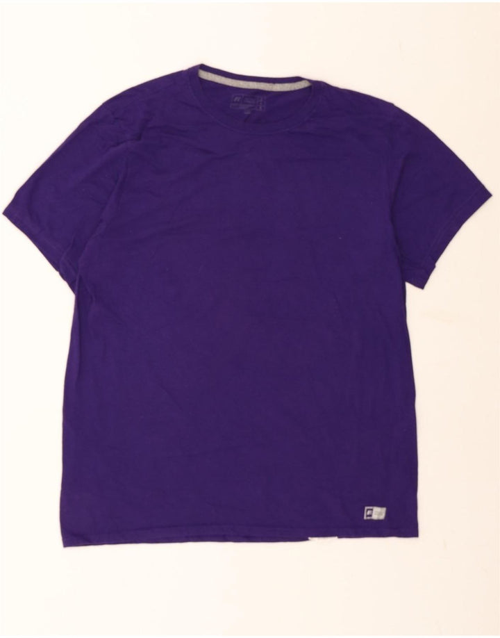 RUSSELL ATHLETIC Mens T-Shirt Top Large Purple Cotton Vintage Russell Athletic and Second-Hand Russell Athletic from Messina Hembry 