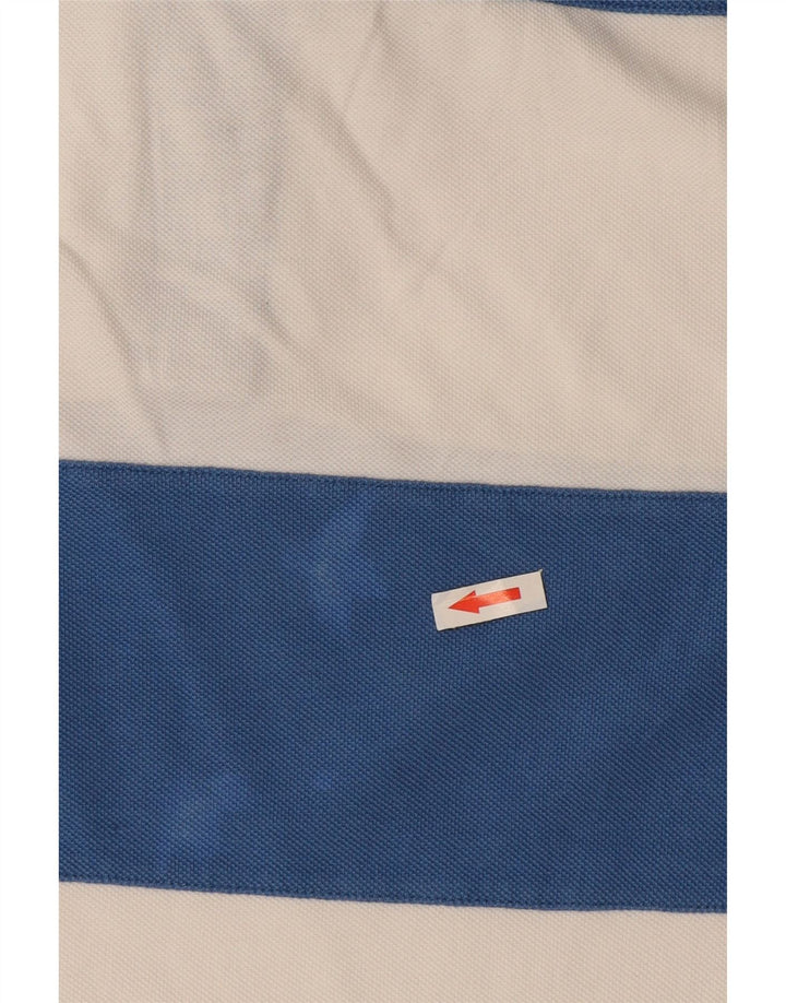 Tommy Hilfiger Herre Custom Fit Polo Shirt Stor blå stribet bomuld