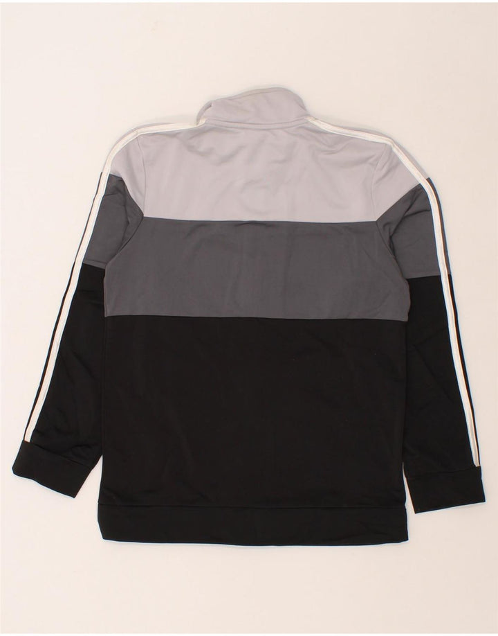 ADIDAS Boys Tracksuit Top Jacket 12-13 Years Large Grey Colourblock Vintage Adidas and Second-Hand Adidas from Messina Hembry 