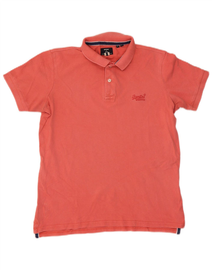 Superdry Poloshirt til mænd Medium Pink Bomuld