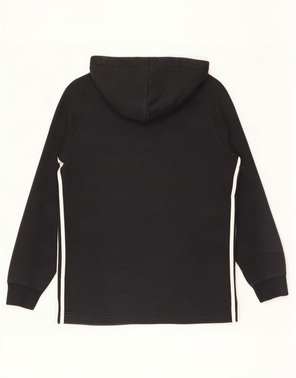 Adidas Herre Grafisk Loose Fit Hoodie Jumper XS Sort Bomuld