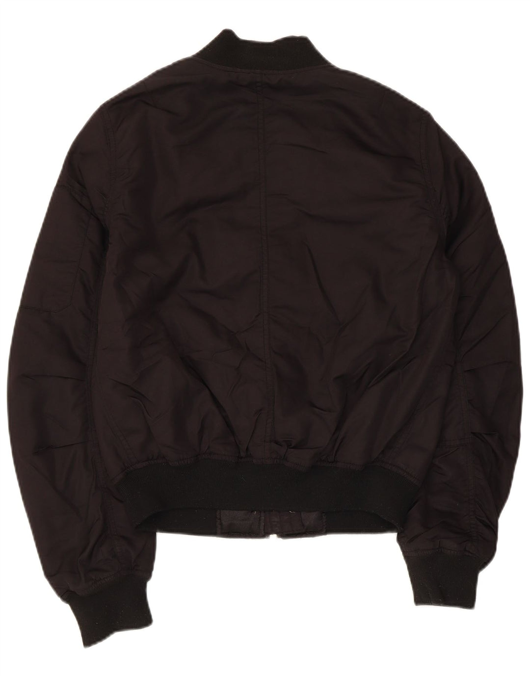 Topshop oversized bomberjakke til kvinder UK 6 XS Sort polyester