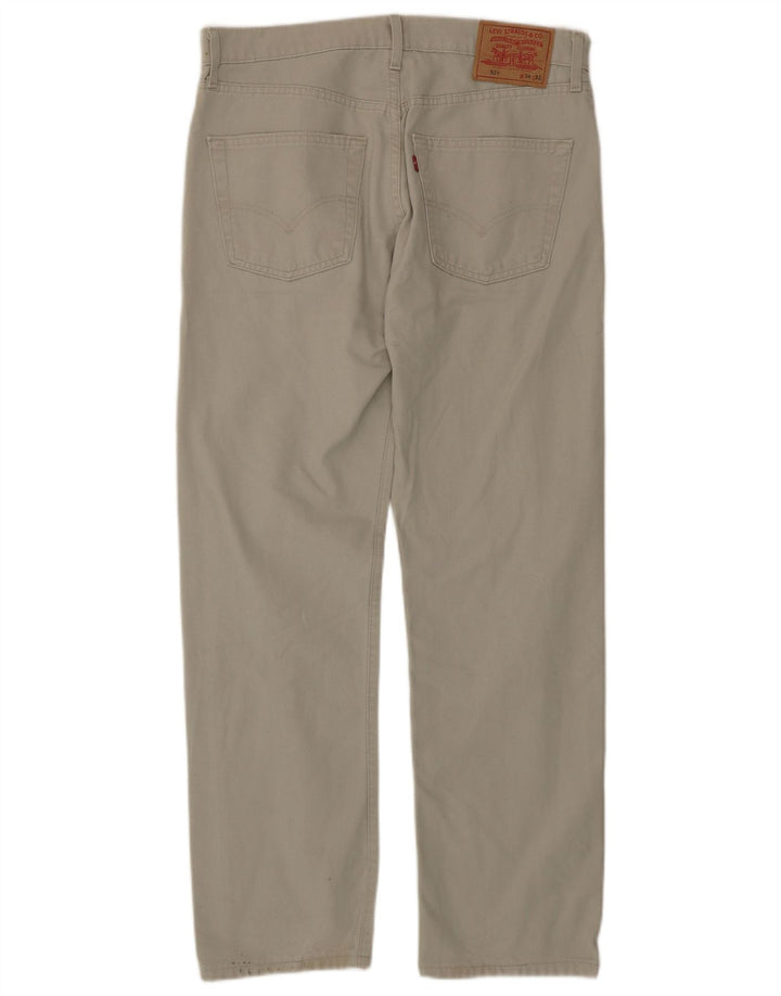 Levi's Herre 551 Straight Jeans W34 L32 Beige Bomuld