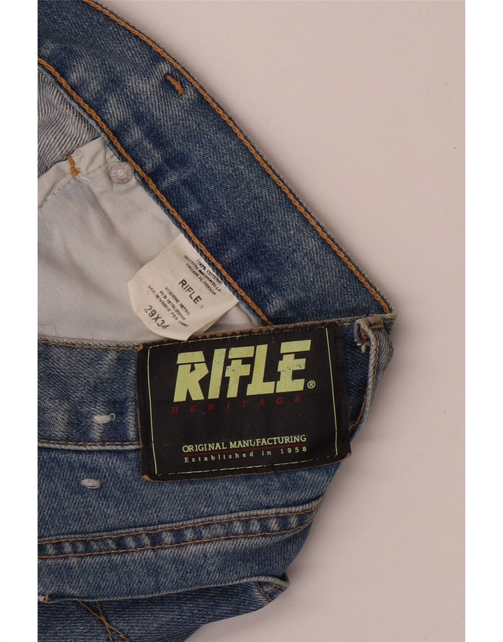 RIFLE Lige jeans til kvinder W29 L34 blå bomuld