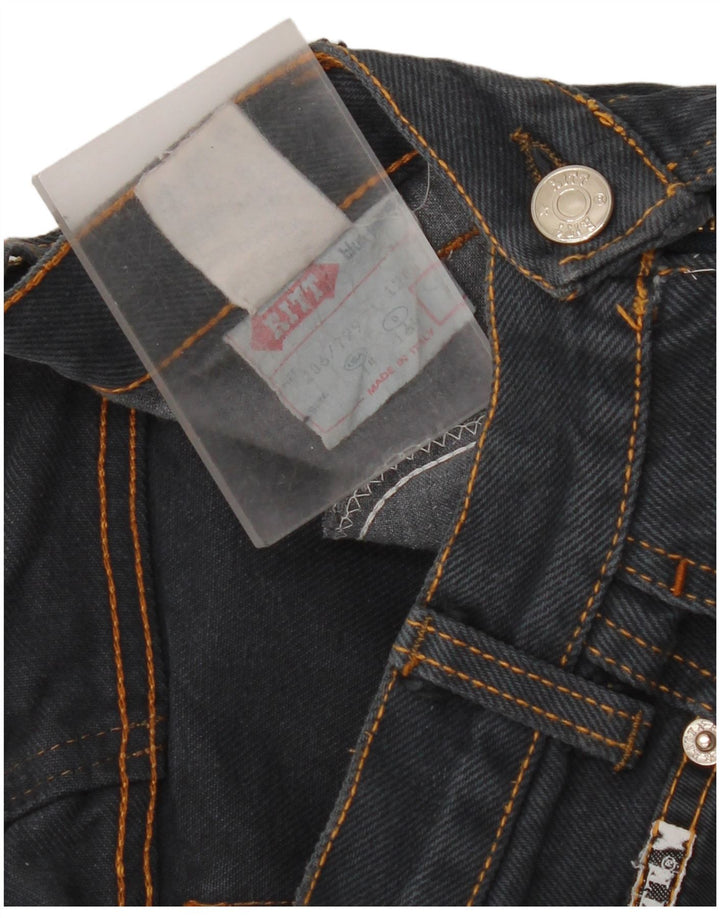 Ritt Straight Jeans til kvinder W26 L30 Marineblå Bomuld