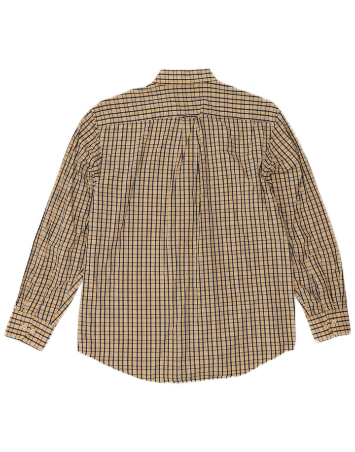 IZOD Herreskjorte Medium Gul Gingham Bomuld