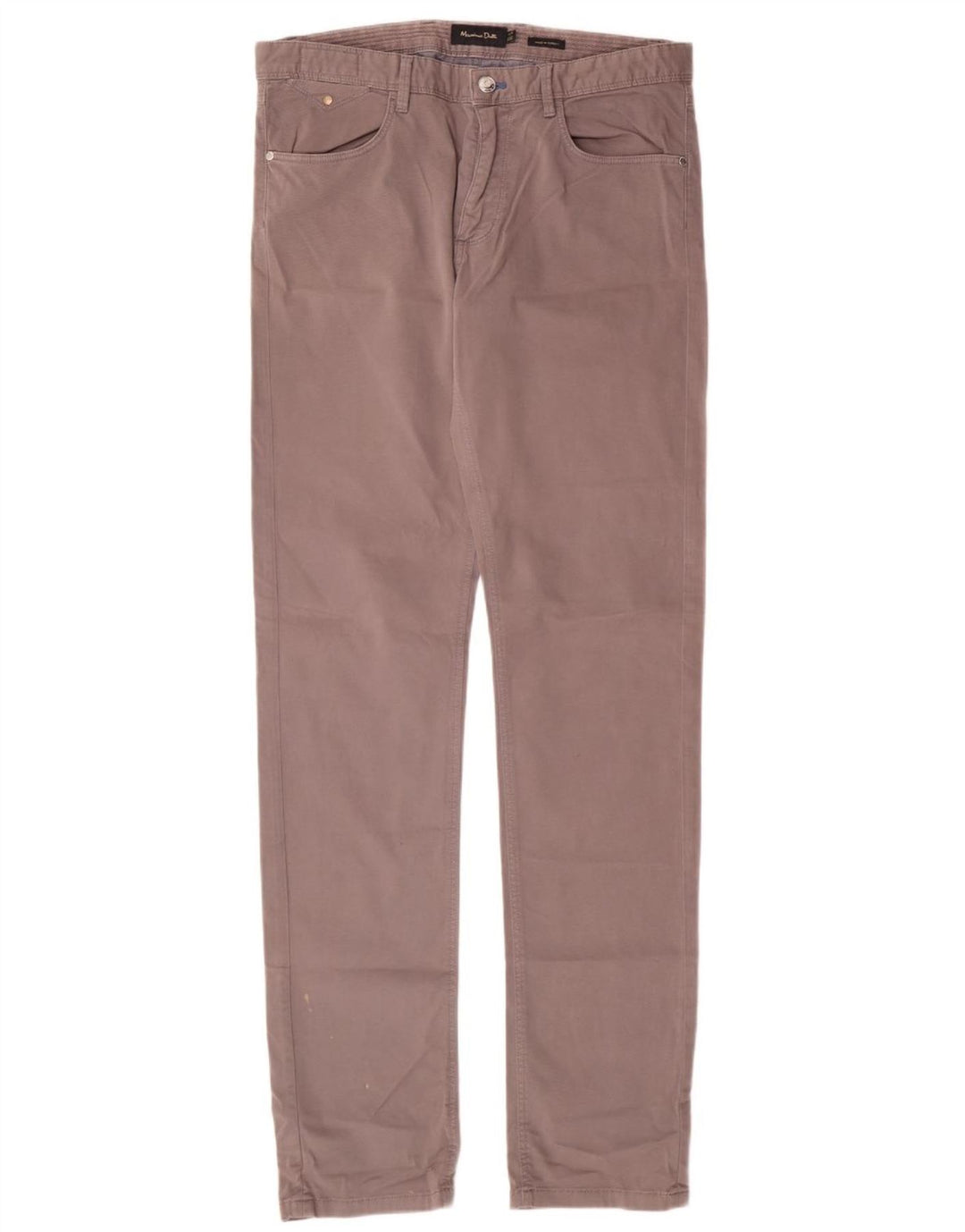 MASSIMO DUTTI Slim Casual Bukser til mænd EU 40 Medium W31 L34 Grå Bomuld