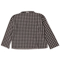 Zara Dame Oversized Top Langærmet UK 10 Small Black Gingham Polyester