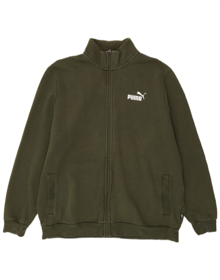 PUMA Træningsdragt til mænd Topjakke XL Khaki Bomuld