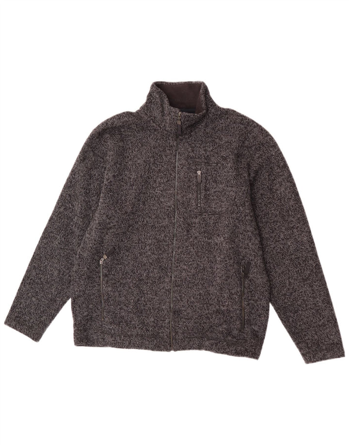 Marks & Spencer Træningsdragt til mænd Topjakke Medium Sort Flecked Acryl