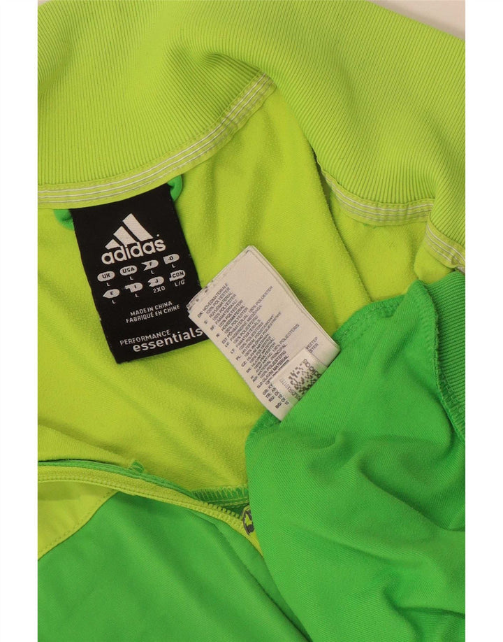 Adidas Herre Climalite træningsdragt Topjakke Stor Grøn Colourblock
